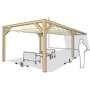 Pergola 'Wall 1' 2,9 x 4 meter